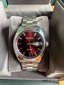 Bulova Surveyor Burgandy Dial