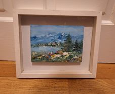 Oil Of Lakeside Scene