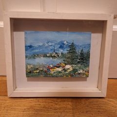 Oil Of Lakeside Scene