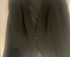 So Fabolous ! black waist coat with cape 2 in 1 size UK18/20 EU46/48 Perfect condition Postage included