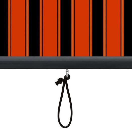 Outdoor Roller Blind 160x250 cm Orange and Brown