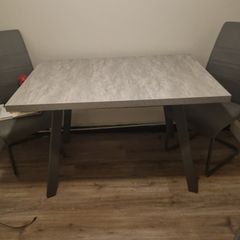 Dining table and chairs