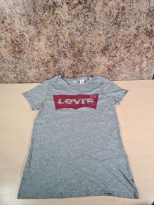 Levis logo grey t shirt Size XS mens womens boys girls unisex