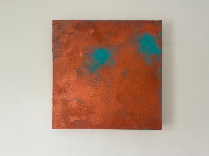 "Soulmate" abstract acrylic painting on canvas