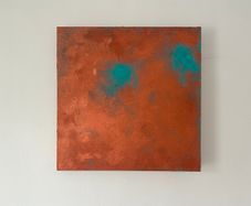 "Soulmate" abstract acrylic painting on canvas
