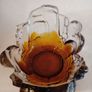 Vintage Amber Glass Bowl. Designed by Pertti Santalahti Image 4
