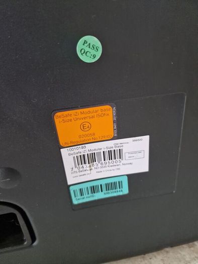 Damaged Be Safe Izi Go Modular Infant Car Seat and Base