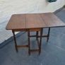 Sturdy strong Folding gateleg Antique Vintage  Arts&Crafts folding side Table Image 7