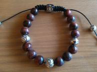 main image for ad Tiger Eye Buddha Bead Bracelet MenJewellery Shamballa On Trend Designer Surfer