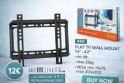 TV Wall Mount Flat Fixed 14" - 42"