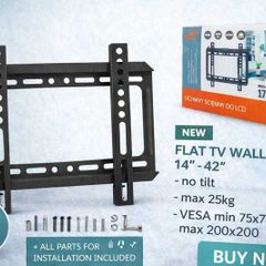TV Wall Mount Flat Fixed 14" - 42"