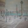a antique  oil painting of st marks sq,venise signed antinotto Image 3