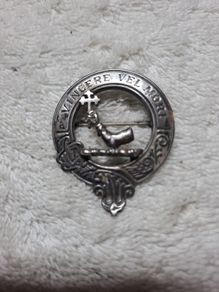 Mc Dowall Clan sterling silver badge