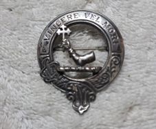Mc Dowall Clan sterling silver badge