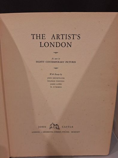 SALE!  THE ARTIST'S LONDON As seen in Eighty Contemporary Pictures