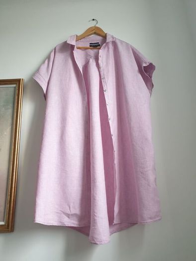 Tahari Linen Dress Size Uk 22/24