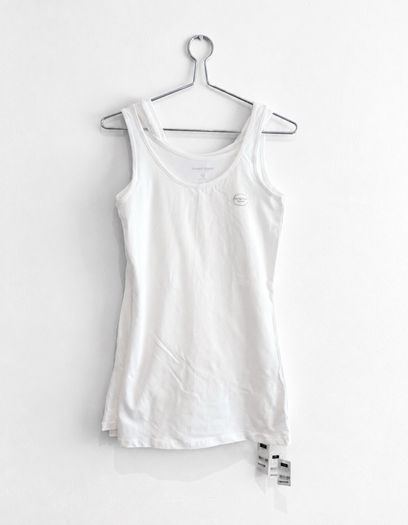 New Dunnes Stores White Longline Vest Top x3