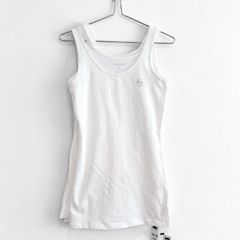New Dunnes Stores White Longline Vest Top x3