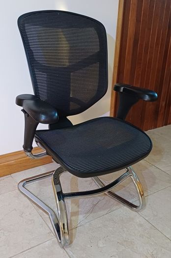 Enjoy Black Mesh Cantilever Chairs