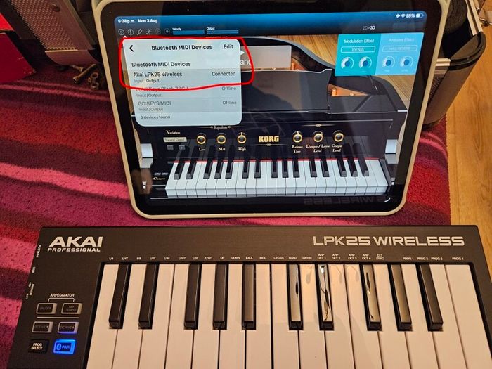AKAI Professonal LPK25 Wireless Bluetooth MIDI 25 keys keyboard