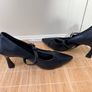 Brand New Bellivaro Black Leather Mary Jane Court Shoes UK 4 / EU 37 Image 3