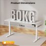 140 x 60 cm Standing Desk, Electric Height Adjustable Desk with 2 Hooks Image 9