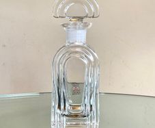 Vintage Italian Lead Crystal Decanter Bottle, Cristalli Puthod