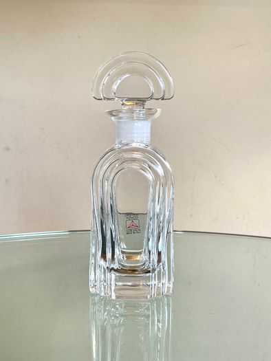 Vintage Italian Lead Crystal Decanter Bottle, Cristalli Puthod