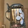 RARE Vintage ALWE German Beer Lidded Stein Heavy Glass Mug Cup Tankard Image 5