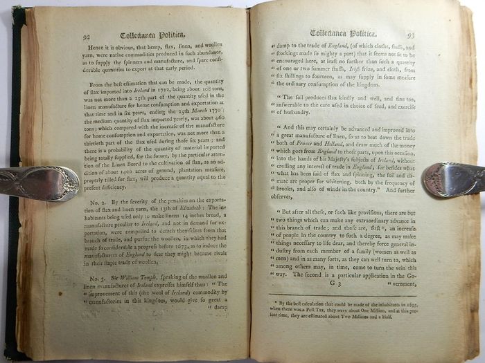 1801 Collectanea Politica Vol 1. Political Transactions of Ireland, Dublin print, Irish rebellion history, parliamentary proceedings, George III, Act of Union 1800, Whiteboys.