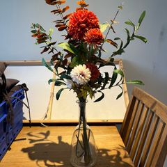 Fake flowers in vase