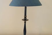 Vintage empire style lamp with silk shade