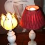 Two Vintage Marble Lamps Image 10