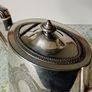 Antique Victorian James Dixon & Sons Silver Pleated Teapot. Image 5