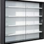 Tempered Glass Cabinet Collecty, Black/white (FREE SHIPPING) Image 3