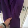 New Zara oversized wool mix coat in deep purple Image 5