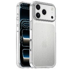 For Apple iPhone 17 Pro Max Heavy Duty Axis Design Case Glitter Clear
