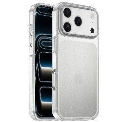 For Apple iPhone 17 Pro Max Terminator Axis Design Case Glitter Clear