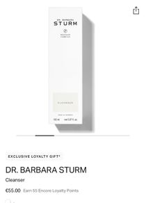 Brand new and sealed Dr Barbara Sturm Cleanser cost 55 euro