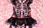 girls skeleton costume 5-6 years