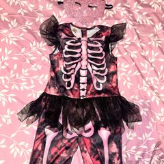 girls skeleton costume 5-6 years