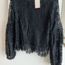 COAST | Black scallop neck Lace top - BNWT Image 2
