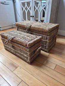 2 Wicker Storage Chests