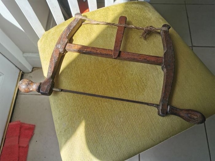 Antique Wooden Bow Saw