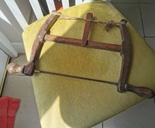 Antique Wooden Bow Saw