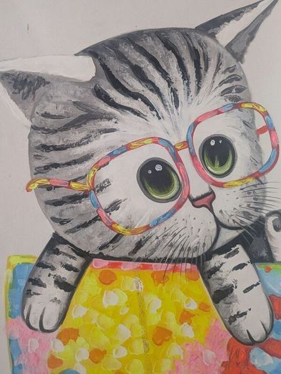painting Cat in the mug