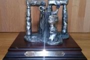 Metal Figure with Crystals - SUMMONING THE ELEMENTS - With Plinth -  No Box