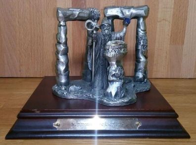 Metal Figure with Crystals - SUMMONING THE ELEMENTS - With Plinth -  No Box