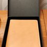 BNIB "Carve On" Tan Leather Passport Holder Image 2