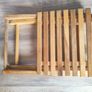 foldable wooden stool Image 5